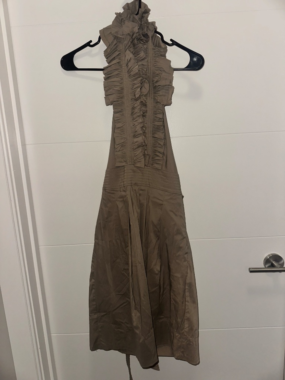 BCBG Maxazria Ruffle Neck Dress - Picture 2 of 4